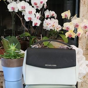 White and Black Michael Kors Bag